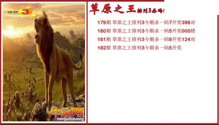 2026182期P3草原之王杀号预测图