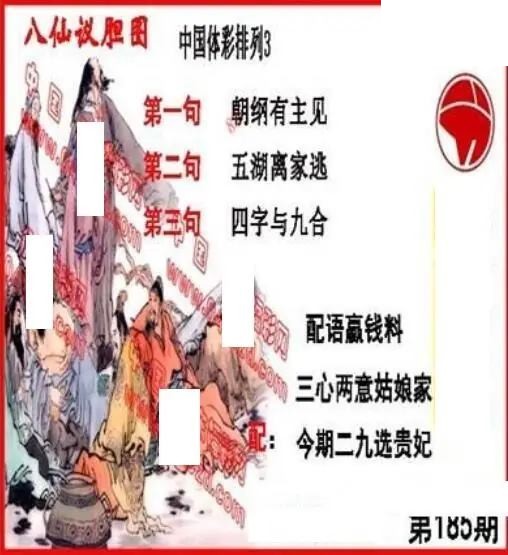 体彩P32026年185期 丹东议胆全图