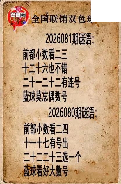 双色球图谜26年081期全国联销图谜（高清图）