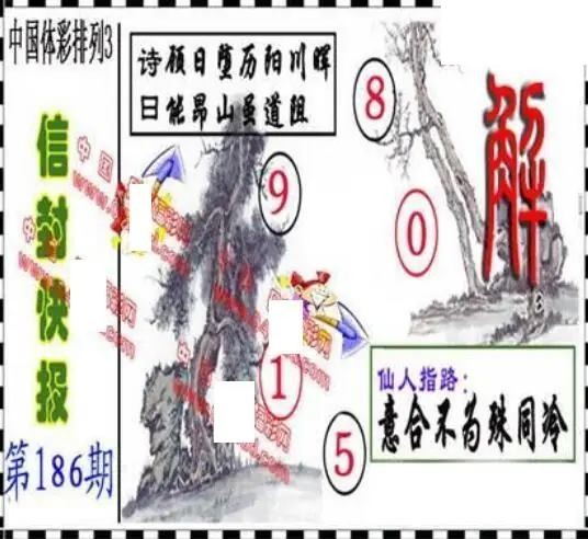 体彩P32026年186期 丹东议胆全图