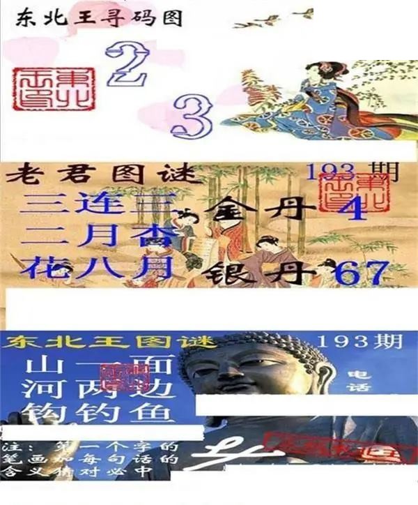 东北王寻码图2026193期3d图谜
