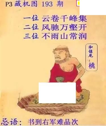 体彩P32026年193期 鬼六藏机图