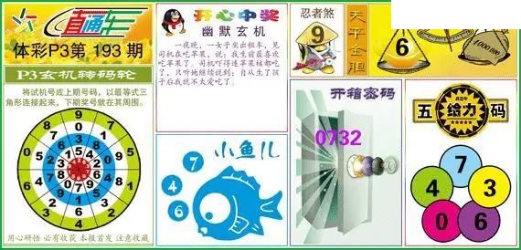 体彩P326年图迷193期 直通车