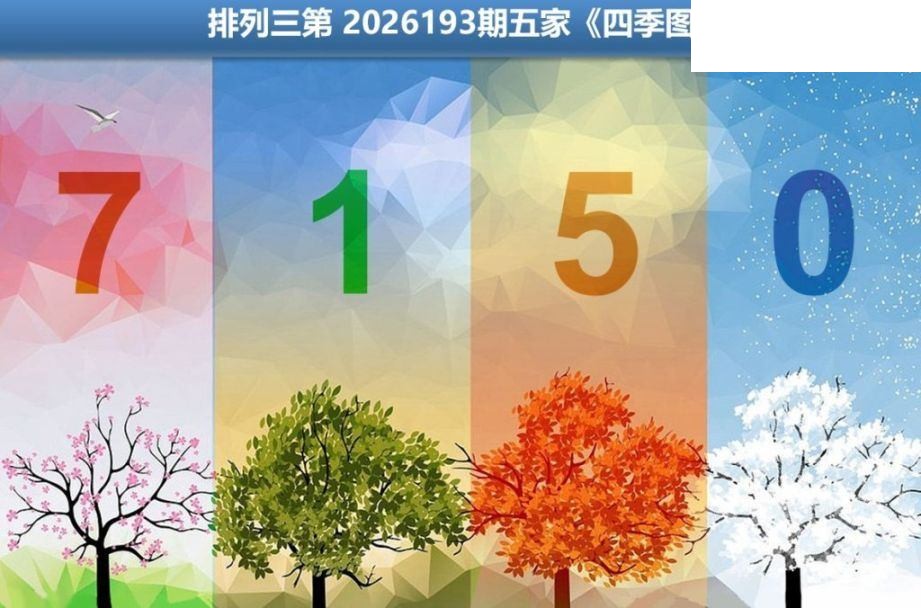 2026193期排列三 五家四季图