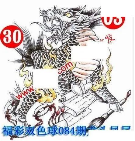 福彩双色球2026年084期龙头凤尾图谜