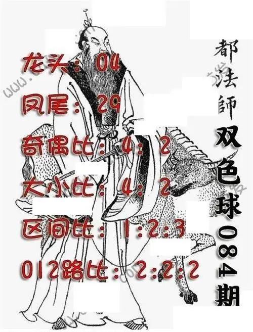 福彩双色球2026年084期元都法师图谜