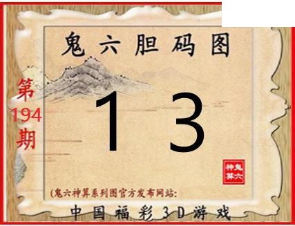 2026194期3D图谜汇总（一）