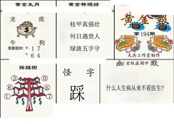 2026194期3D图谜汇总（二）