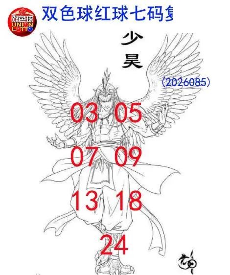 双色球2026年图迷085期 少昊七码复式图