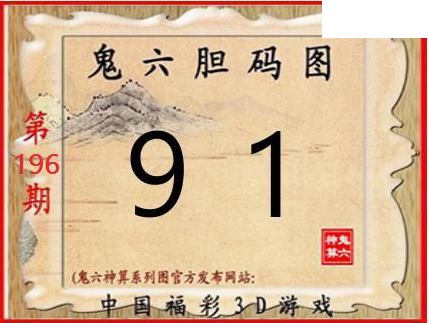 2026196期3D图谜汇总（一）