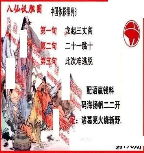 体彩P32026年196期 丹东议胆全图