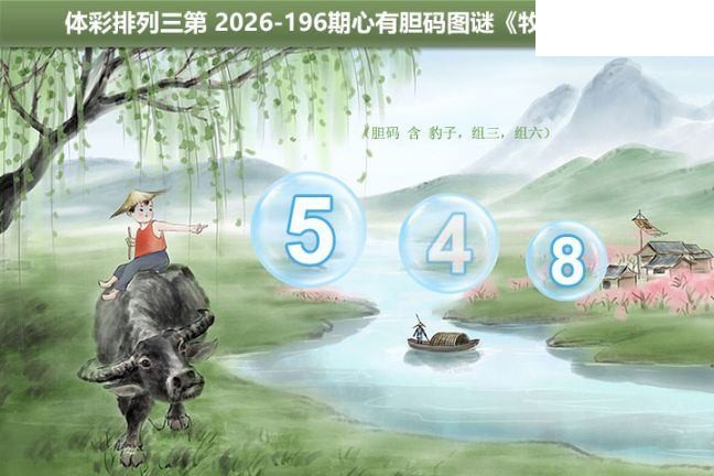 2026196期排列三 牧童指号胆码图