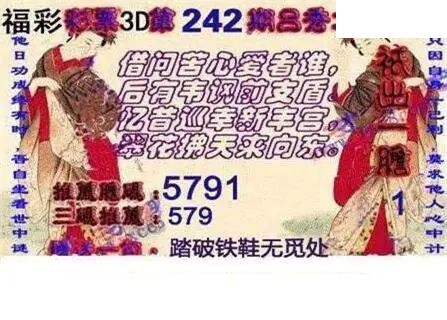 2026242期3d图谜汇总（五）