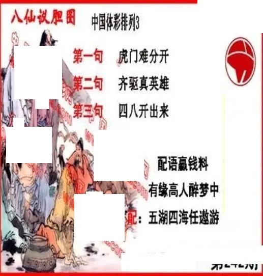 体彩P32026年242期 丹东议胆全图